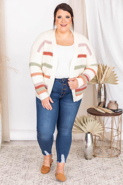 Rainbow Road Multi Stripe Cardigan FINAL SALE