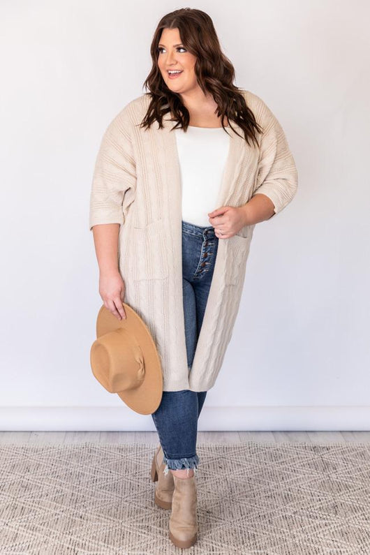 Everchanging Style Cream Duster Cardigan