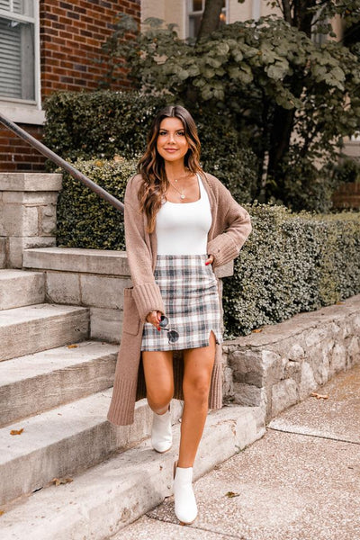 Heartbroken Love Brown Duster Cardigan