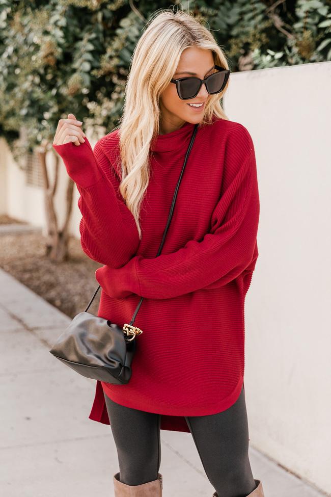 Destined For Success Red Sweater
