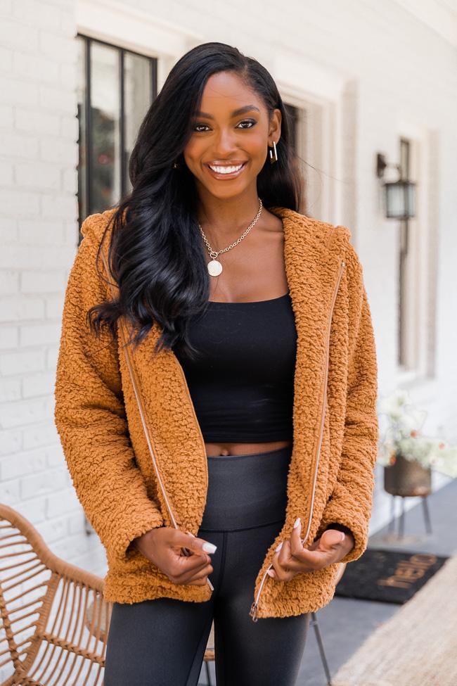 Forest Of Dreams Camel Sherpa Jacket FINAL SALE