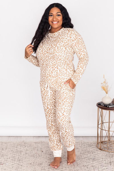 Dream Escape Tan Animal Print Lounge Pants