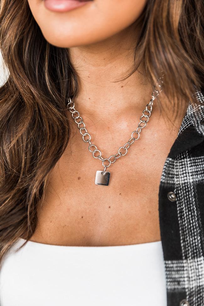 Gravitating Love Silver Chain Necklace