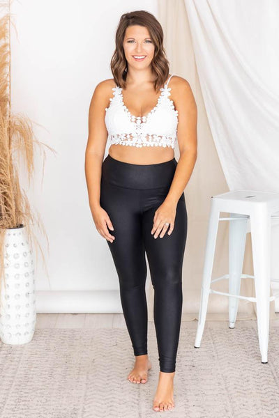 All The Romance White Floral Lace Bralette