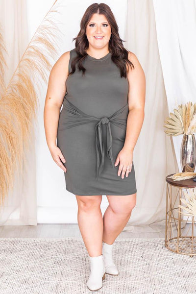 Living For It Olive Bodycon Tank Dress FINAL SALE