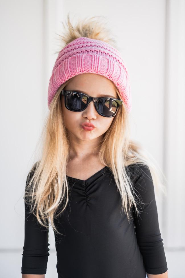 Reassuring You Toddler Pink Pom Beanie