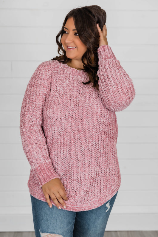 Faithful To My Heart Blush Sweater
