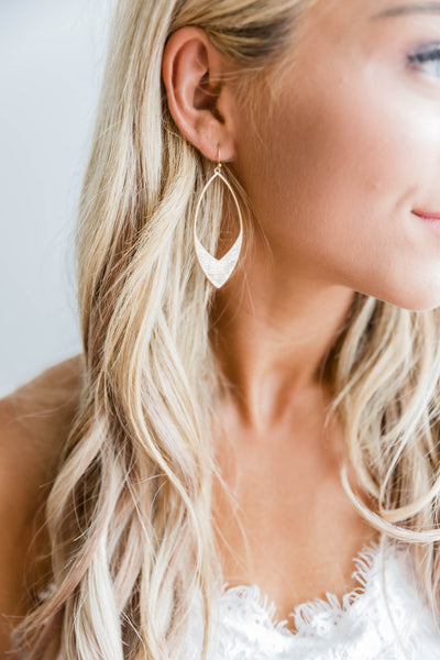 My Fascination Is Real Teardrop Earrings Gold