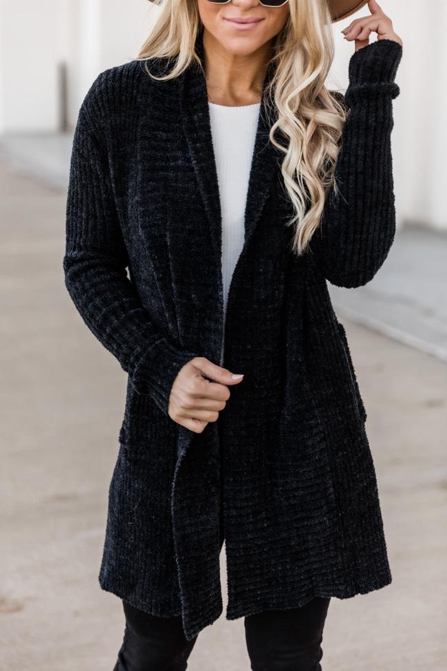 Endearing Soul Black Cardigan
