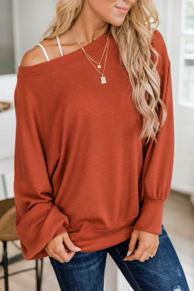 Keep Your Promise Rust Pullover FINAL SALE