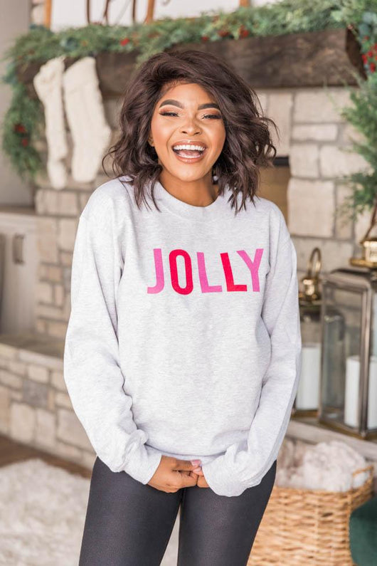 Colorful Jolly Graphic Ash Sweatshirt
