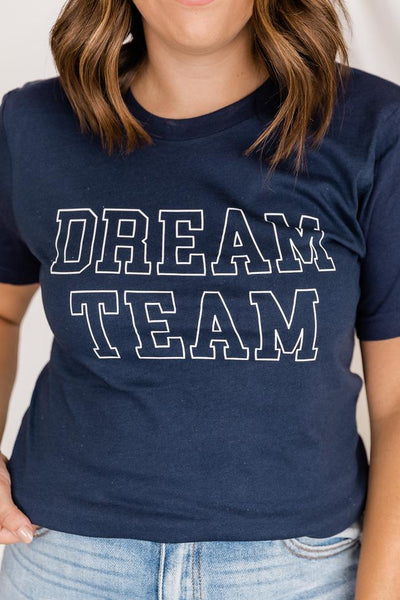 Dream Team Navy Graphic Tee Shirt
