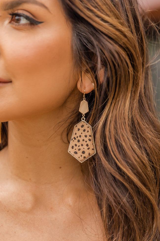 Healing Heart Leopard Earrings