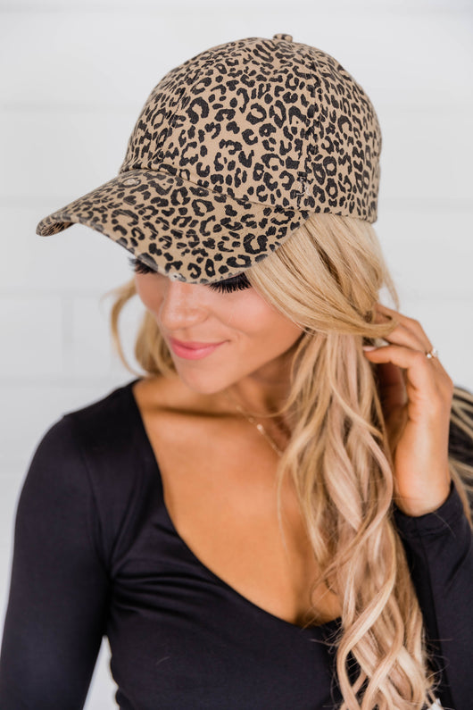 Pleased To Meet You Animal Print Baseball Hat