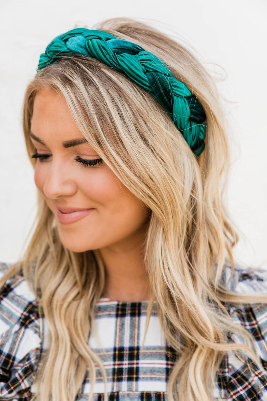 LIVING MY BEST STYLE X PINK LILY The Girls Girl Green Braided Headband