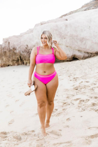 Stunning Summer Nights Hot Pink Bikini Bottoms