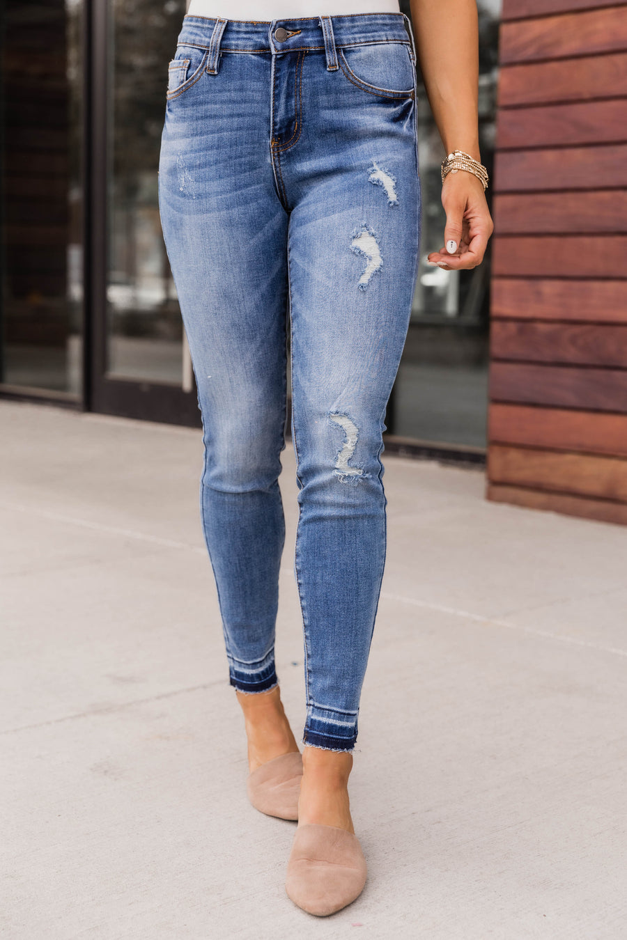 Mandy Medium Wash Skinny Jeans