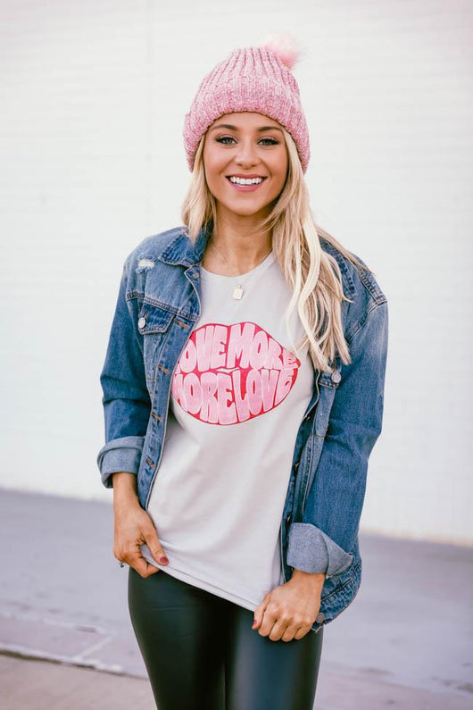 Love More, More Love Graphic Heather Dust Tee
