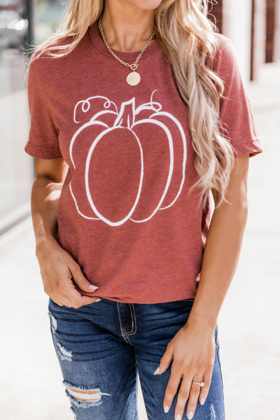 Pumpkin Outline Graphic Tee