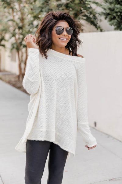 Uncomplicate My Life Ivory Pullover