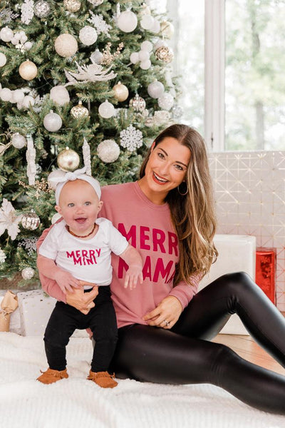 Merry Mama Mauve Graphic Sweatshirt
