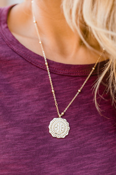 Spill The Tea Necklace Gold