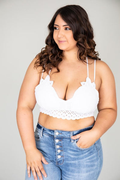 So This Is Love White Lace Bralette