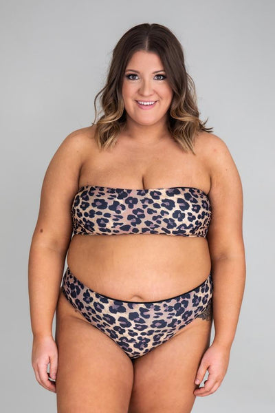 Chase The Waves Leopard Print Bikini Bottoms