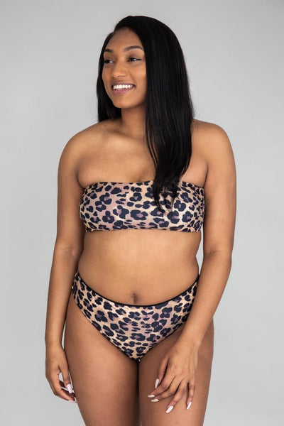 Chase The Waves Leopard Print Bikini Bottoms