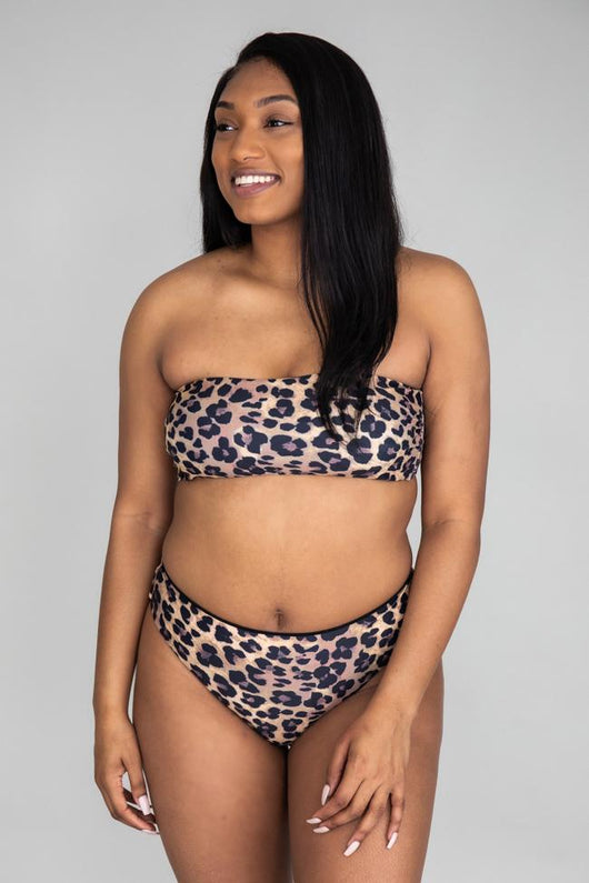 Chase The Waves Leopard Print Bikini Bottoms