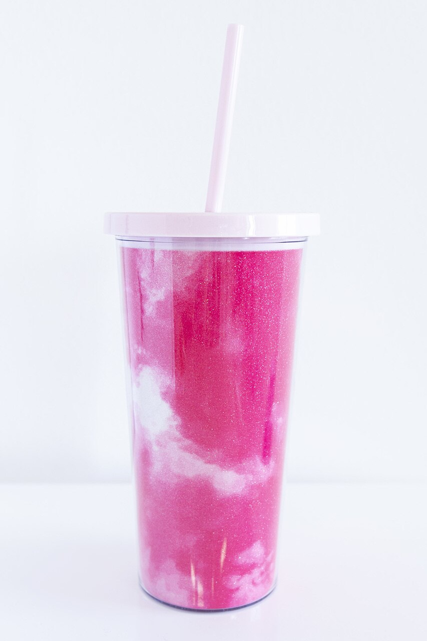 Pink Tie Dye Tumbler 24oz