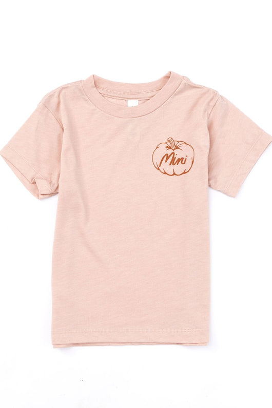 Mini Pumpkin Peach Graphic Toddler Tee