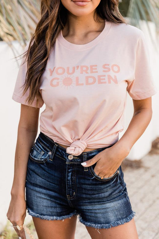 You're So Golden Peach Graphic Tee