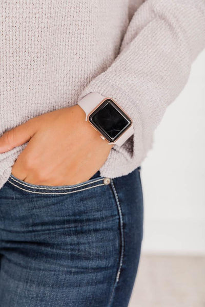 Arrive In Time Mauve Watch Band