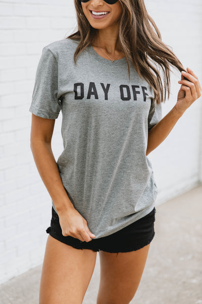 Day Off Grey Graphic Tee