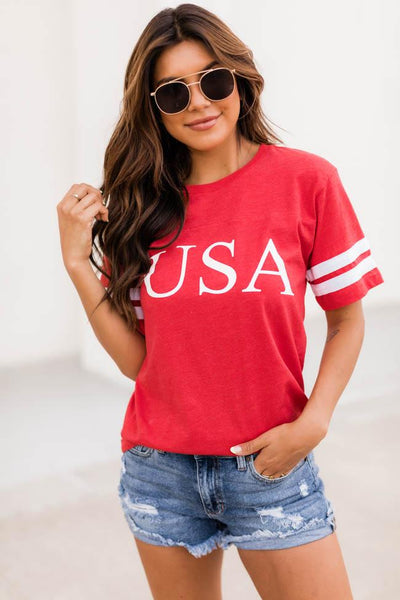 Classic USA Varsity Tee