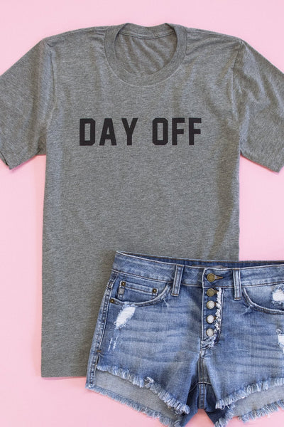 Day Off Grey Graphic Tee