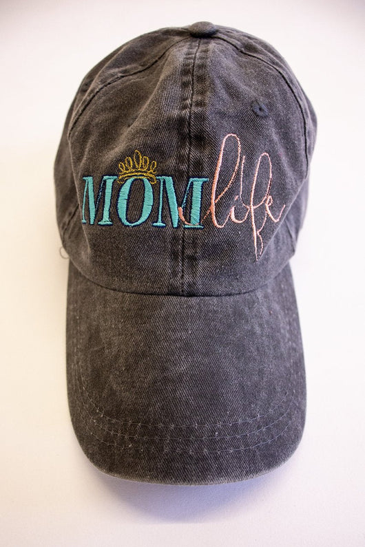 Mom Life Crown Embroidered Baseball Cap