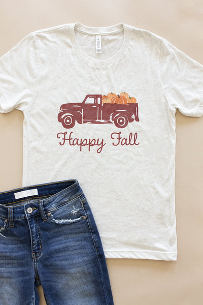 Trucking Along Fall Graphic Tee