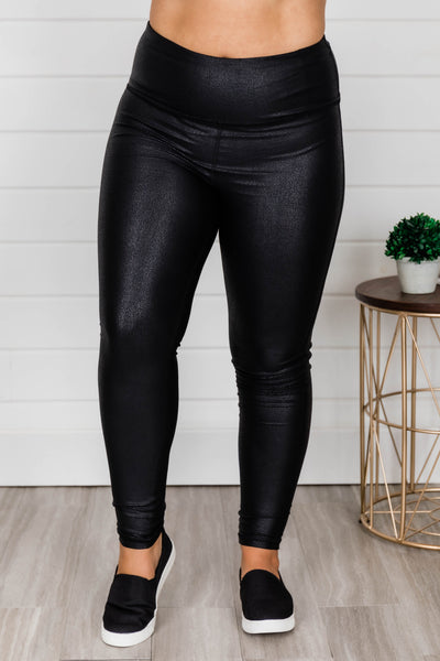 Just The Beginning Black Leggings
