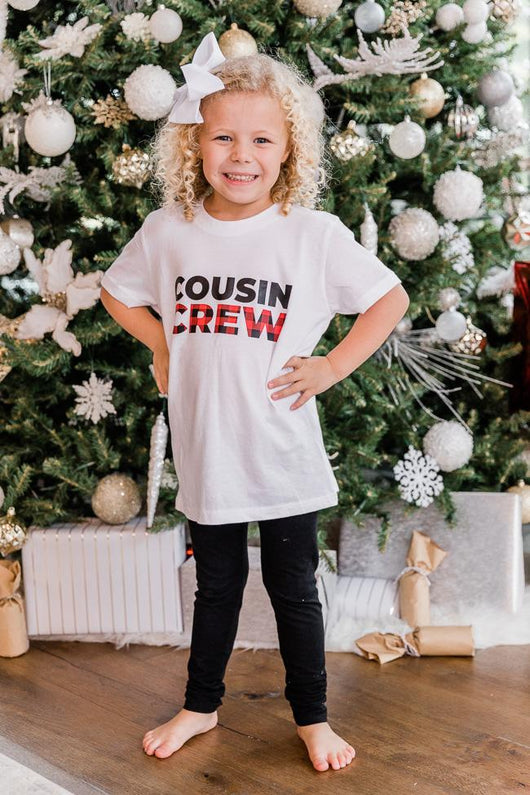 Cousin Crew Graphic White Youth Tee