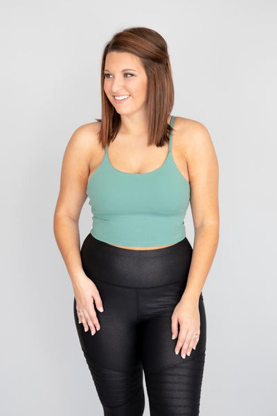 Let's Seize The Day Green Bra Top