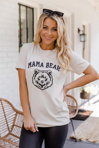 Mama Bear Graphic Heather Dust Tee