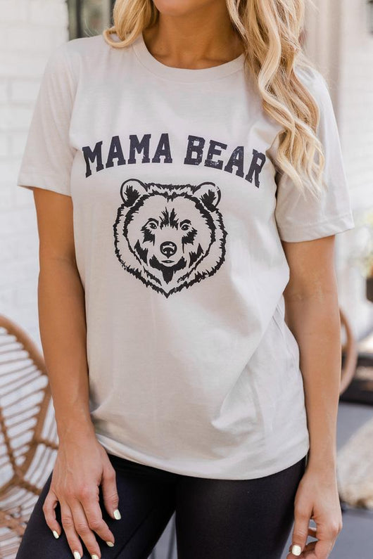 Mama Bear Graphic Heather Dust Tee