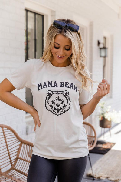 Mama Bear Graphic Heather Dust Tee