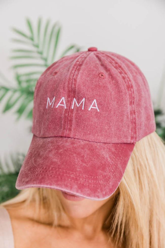 Mama Block Embroidered Baseball Cap
