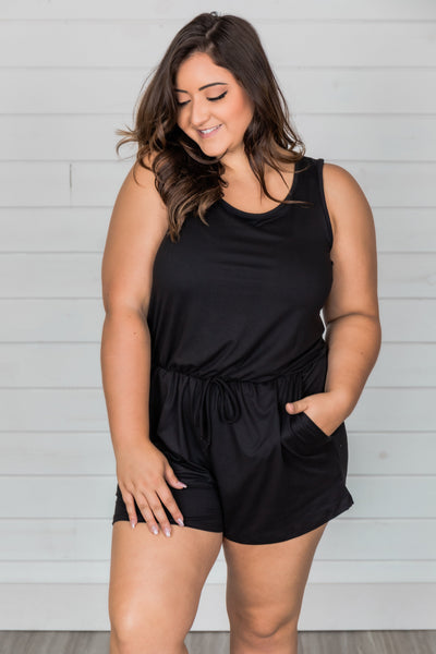 Summer Classics Black Romper