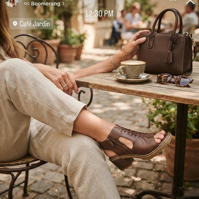 Thalia Stability Comfort Heel Sandal