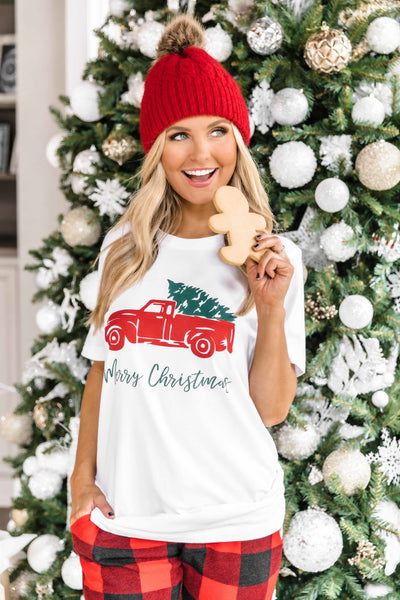 Trucking Along This Christmas Graphic Tee