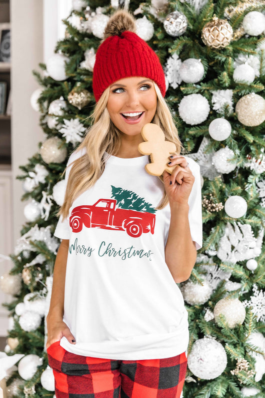 Trucking Along This Christmas Graphic Tee
